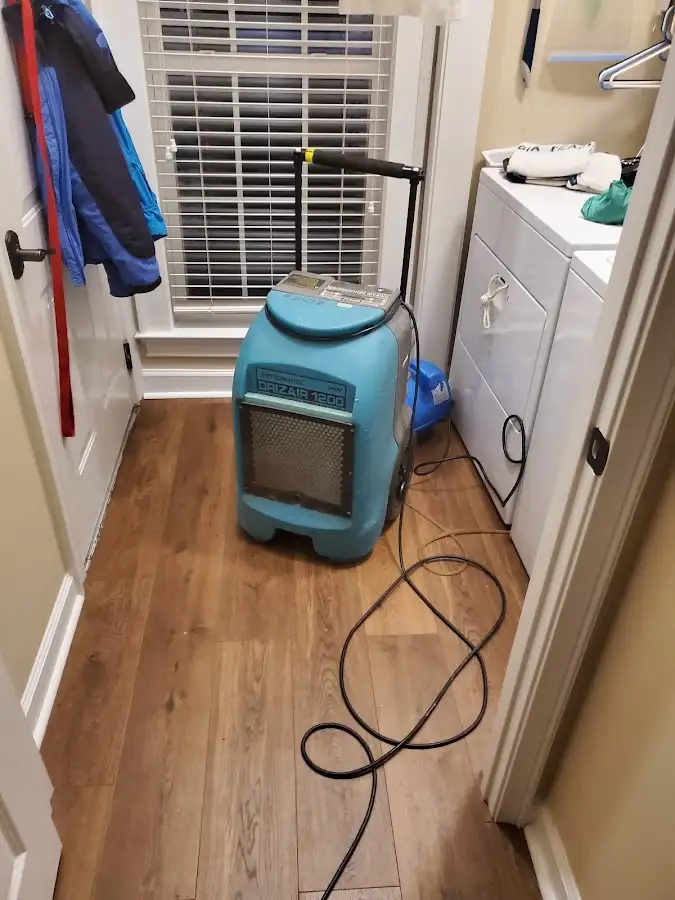 Commercial dehumidifier deployed for Flood Damage Cleanup in Wilkinsburg